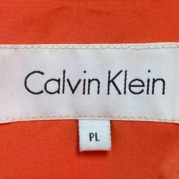 NWOT Calvin Klein Single Breasted
 Jacket Trench Coat Removable Hood Size PL - Picture 4 of 7